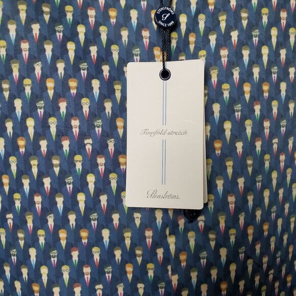 Stenströms Fun Print Button Up Dress Shirt - Picture 6 of 9